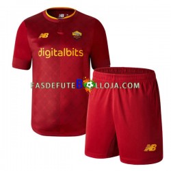 Camisola 1º Equipamento AS Roma 2022-2023 Manga Curta ,Criança
