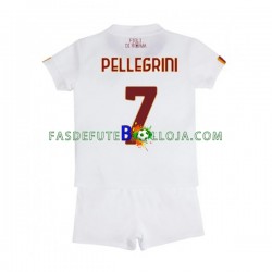 Camisola 2º Equipamento AS Roma Lorenzo Pellegrini 7 2022-2023 Manga Curta ,Criança