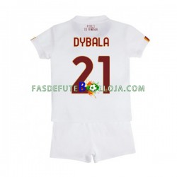 Camisola 2º Equipamento AS Roma Paulo Dybala 21 2022-2023 Manga Curta ,Criança