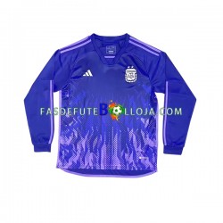Camisola 2º Equipamento Seleção Argentina World Cup 2022 Manga Comprida ,Homem
