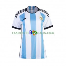 Camisola 1º Equipamento Seleção Argentina World Cup 2022 Manga Curta ,Feminina