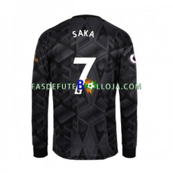 Camisola 2º Equipamento Arsenal Bukayo Saka 7 2022-2023 Manga Comprida ,Homem