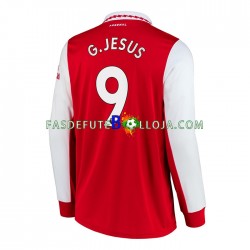 Camisola 1º Equipamento Arsenal Gabriel Jesus 9 2022-2023 Manga Comprida ,Homem