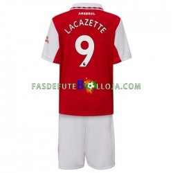 Camisola 1º Equipamento Arsenal Lacazette 9 2022-2023 Manga Curta ,Criança