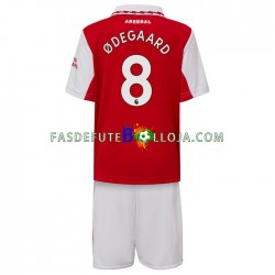 Camisola 1º Equipamento Arsenal Odegaard 8 2022-2023 Manga Curta ,Criança