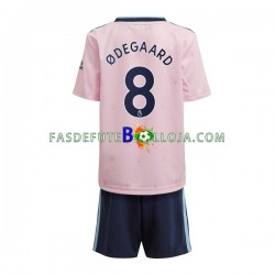 Camisola 3º Equipamento Arsenal Odegaard 8 2022-2023 Manga Curta ,Criança