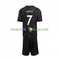 Camisola 2º Equipamento Arsenal Saka 7 2022-2023 Manga Curta ,Criança