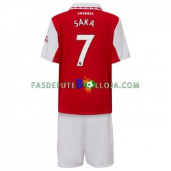 Camisola 1º Equipamento Arsenal Saka 7 2022-2023 Manga Curta ,Criança