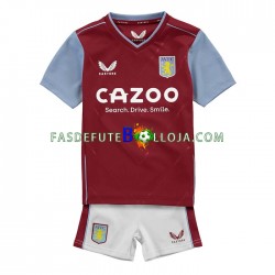 Camisola 1º Equipamento Aston Villa 2022-2023 Manga Curta ,Criança