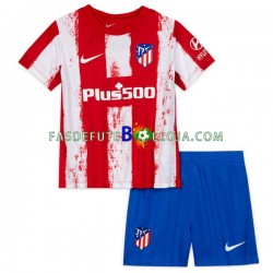 Camisola 1º Equipamento Atlético Madrid 2021-2022 Manga Curta ,Criança