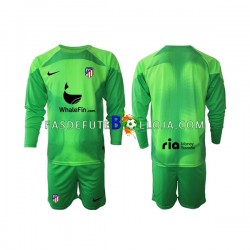 Camisola Guarda-redes 1º Equipamento Atlético Madrid 2022-2023 Manga Comprida ,Criança