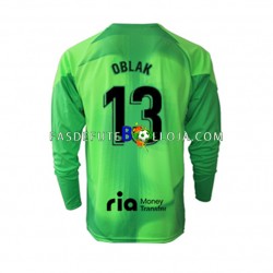 Camisola Guarda-redes 1º Equipamento Atlético Madrid Jan Oblak 13 2022-2023 Manga Comprida ,Homem