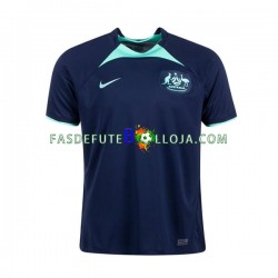 Camisola 2º Equipamento Seleção Australiana World Cup 2022 Manga Curta ,Homem