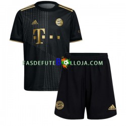 Camisola 2º Equipamento Bayern de Munique 2021-2022 Manga Curta ,Criança