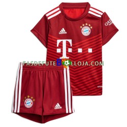 Camisola 1º Equipamento Bayern de Munique 2021-2022 Manga Curta ,Criança
