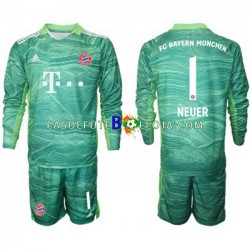 Camisola Guarda-redes 3º Equipamento Bayern de Munique Manuel Neuer 1 2021-2022 Manga Comprida ,Criança