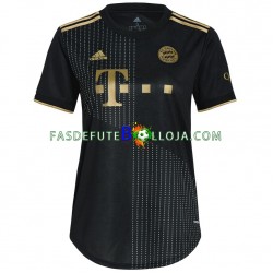 Camisola 2º Equipamento Bayern de Munique 2021-2022 Manga Curta ,Feminina