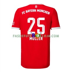 Camisola 1º Equipamento Bayern de Munique Muller 25 2022-2023 Manga Curta ,Homem