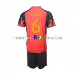 Camisola 1º Equipamento Seleção Belga Axel Witsel 6 World Cup 2022 Manga Curta ,Criança