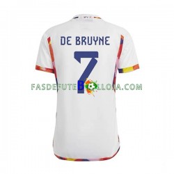 Camisola 2º Equipamento Seleção Belga De Bruyne 7 World Cup 2022 Manga Curta ,Homem
