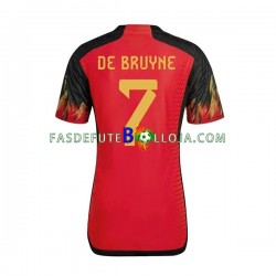 Camisola 1º Equipamento Seleção Belga De Bruyne 7 World Cup 2022 Manga Curta ,Homem