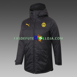 Borussia Dortmund Preto All-Weather Casaco de Treino ,Homem