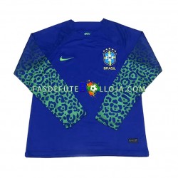 Camisola 2º Equipamento Seleção Brasileira World Cup 2022 Manga Comprida ,Homem