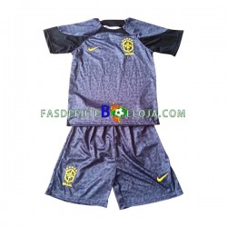 Camisola Guarda-redes 1º Equipamento Seleção Brasileira World Cup 2022 Manga Curta ,Criança
