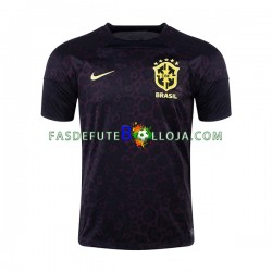 Camisola Guarda-redes 1º Equipamento Seleção Brasileira World Cup 2022 Manga Curta ,Homem