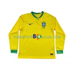 Camisola 1º Equipamento Seleção Brasileira World Cup 2022 Manga Comprida ,Homem