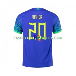 Camisola 2º Equipamento Seleção Brasileira Vinicius Junior 20 World Cup 2022 Manga Curta ,Homem