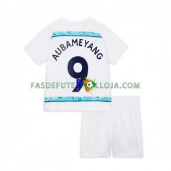 Camisola 2º Equipamento Chelsea Aubameyang 9 2022-2023 Manga Curta ,Criança