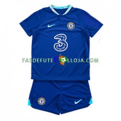 Camisola 1º Equipamento Chelsea 2022-2023 Manga Curta ,Criança