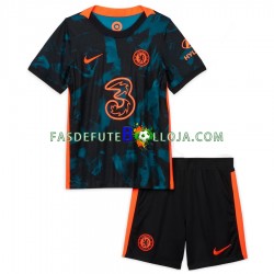 Camisola 3º Equipamento Chelsea 2021-2022 Manga Curta ,Criança