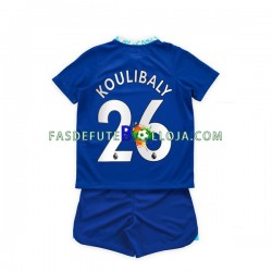 Camisola 1º Equipamento Chelsea Kalidou Koulibaly 26 2022-2023 Manga Curta ,Criança