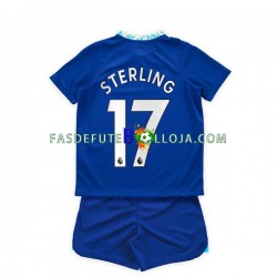 Camisola 1º Equipamento Chelsea Raheem Sterling 17 2022-2023 Manga Curta ,Criança