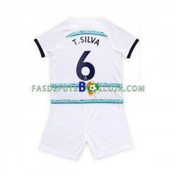 Camisola 2º Equipamento Chelsea T. Silva 6 2022-2023 Manga Curta ,Criança