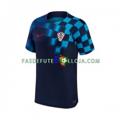 Camisola 2º Equipamento Seleção Croata World Cup 2022 Manga Curta ,Homem