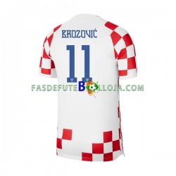 Camisola 1º Equipamento Seleção Croata Brozovic 11 World Cup 2022 Manga Curta ,Homem