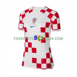 Camisola 1º Equipamento Seleção Croata World Cup 2022 Manga Curta ,Feminina