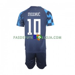 Camisola 2º Equipamento Seleção Croata Modrić 10 World Cup 2022 Manga Curta ,Criança