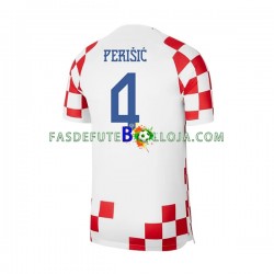 Camisola 1º Equipamento Seleção Croata Perisic 4 World Cup 2022 Manga Curta ,Homem