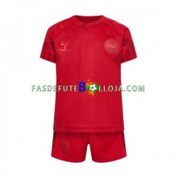 Camisola 1º Equipamento Seleção Dinamarquesa World Cup 2022 Manga Curta ,Criança