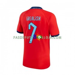 Camisola 2º Equipamento Seleção Inglesa Grealish 7 World Cup 2022 Manga Curta ,Homem