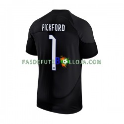 Camisola Guarda-redes 1º Equipamento Seleção Inglesa Pickford 1 World Cup 2022 Manga Curta ,Homem