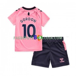 Camisola 2º Equipamento Everton Gordon 10 2022-2023 Manga Curta ,Criança