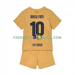 Camisola 2º Equipamento FC Barcelona Ansu Fat 10 2022-2023 Manga Curta ,Criança