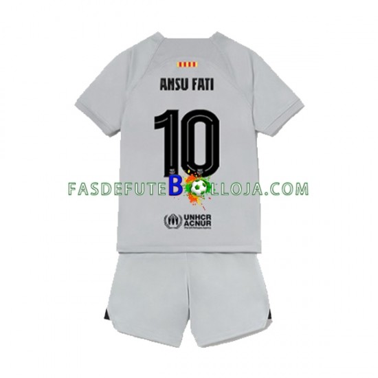Camisola 3º Equipamento FC Barcelona Ansu Fat 10 2022-2023 Manga Curta ,Criança Camisola 3º Equipamento FC Barcelona Ansu Fat 10 2022-2023 Manga Curta ,Criança