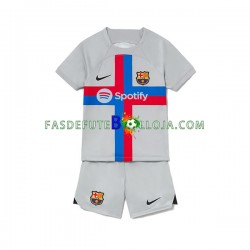 Camisola 3º Equipamento FC Barcelona 2022-2023 Manga Curta ,Criança