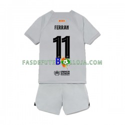 Camisola 3º Equipamento FC Barcelona Ferran Torres 11 2022-2023 Manga Curta ,Criança